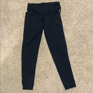 girls black reebok leggings